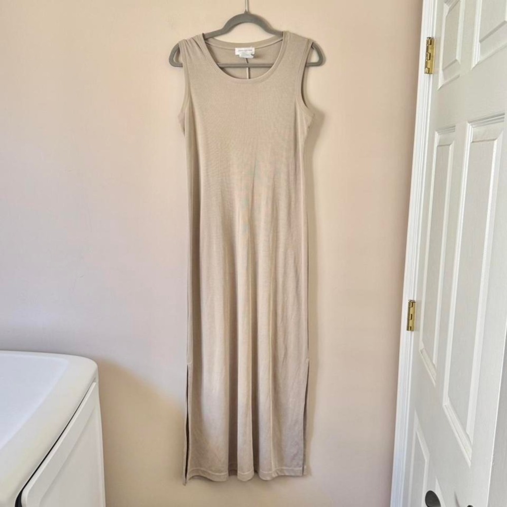 90s knit maxi dress Jones New York Small ribbed tank midi maxi vintage